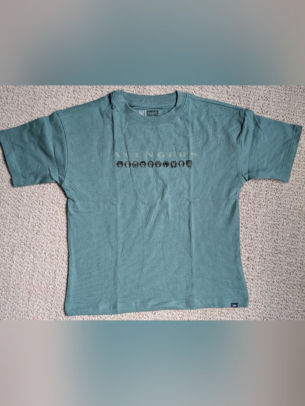 GAP Teal Avengers Graphic Short-Sleeve Tee